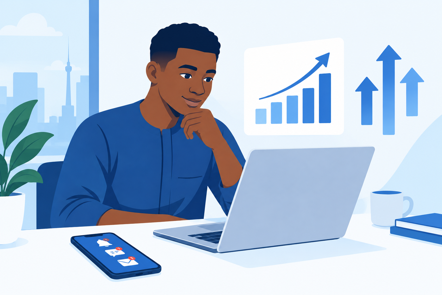 Person reviewing submitted tasks on a phone screen with naira notes and approval checkmarks