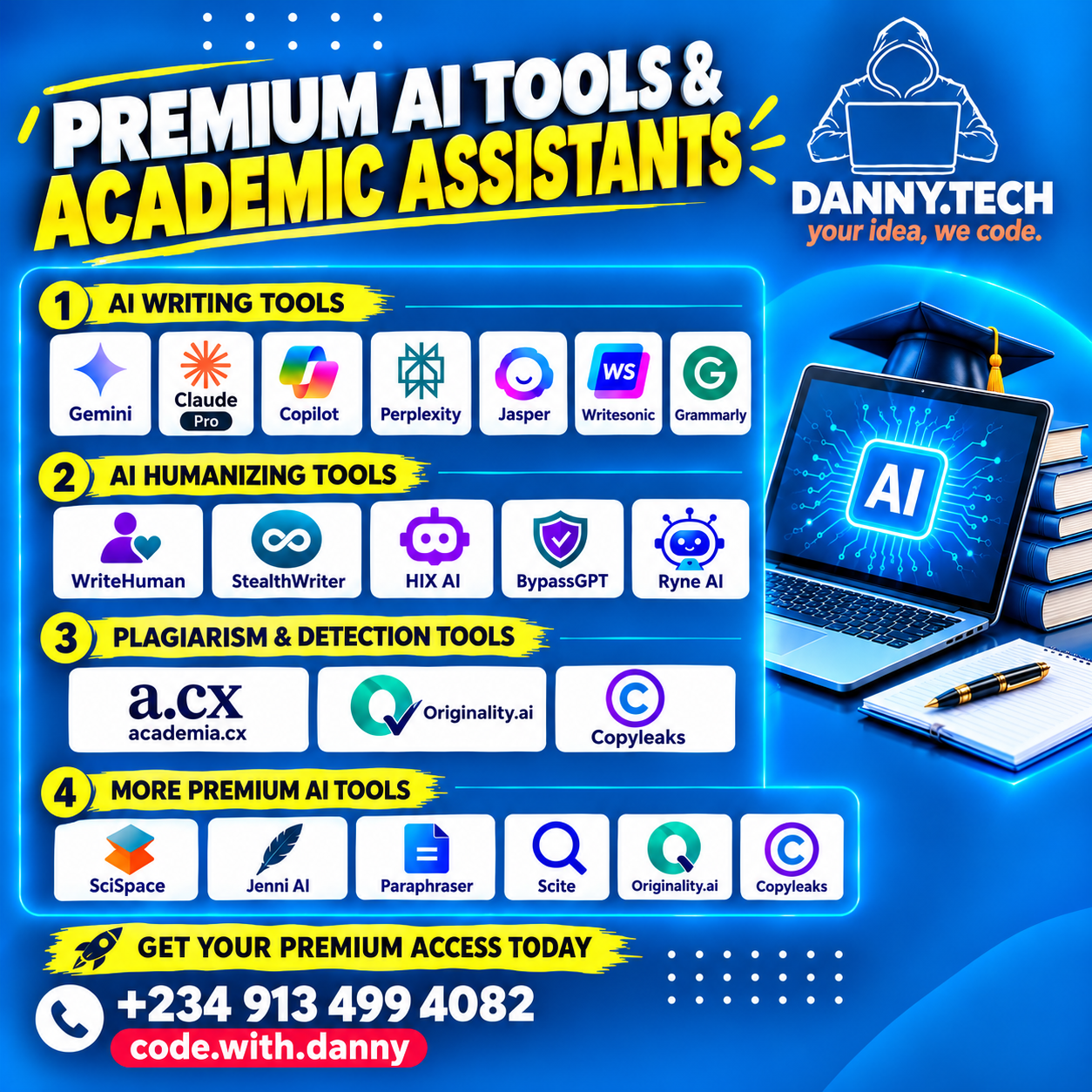 Premium AI Tools & Academic Assistants Bundle